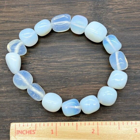 Opalite Nugget Crystal Bracelet Handmade - Picture 5 of 5
